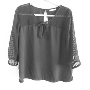 Hinge, Medium, Black, Women's Blouse